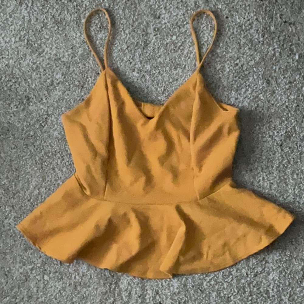 Yellow cut out top
